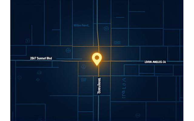 Map showing Lumen Rhythms LLC office at 2847 Sunset Blvd, Los Angeles, CA