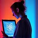 Portrait of a creative lighting designer working on concepts